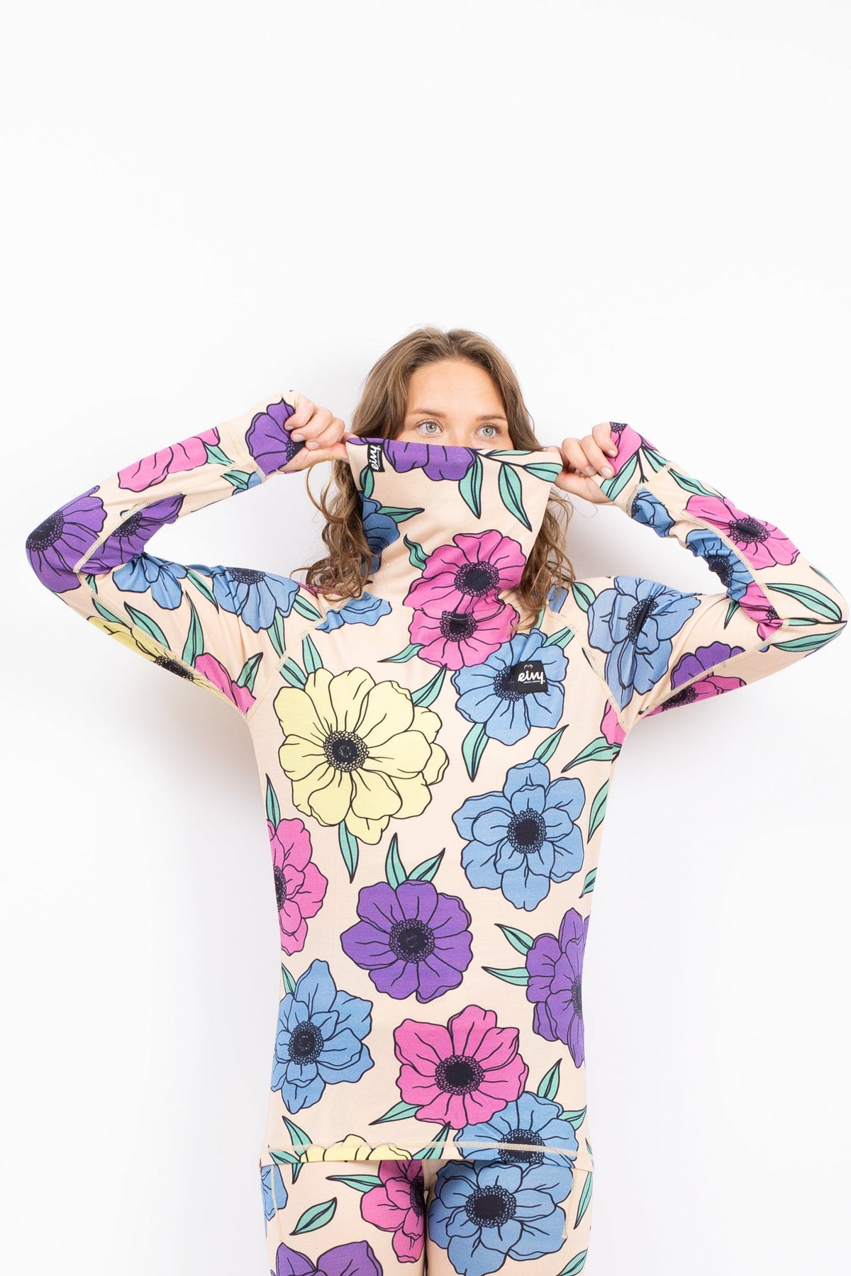 Eivy Icecold Wool Top Damen-Woll-Baselayer 2027 – Big Flower Color – Produktansicht