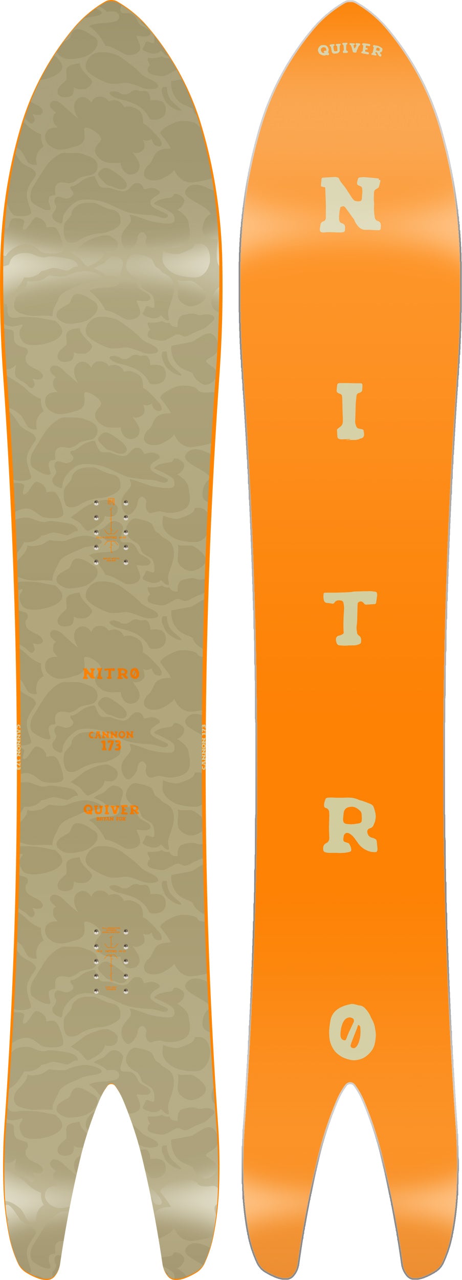 Nitro CANNON 173 Snowboard Mens Winter 2026 Powder Board