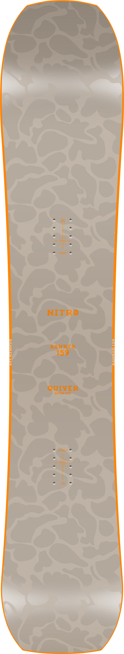 Nitro BANKER Snowboard Mens Winter 2026  High-Speed All-Mountain Carving Board