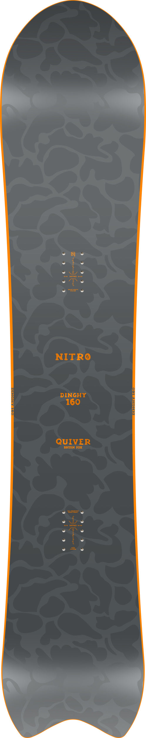 Nitro DINGHY Snowboard Mens 2026 Freeride All-Mountain Board für Herren