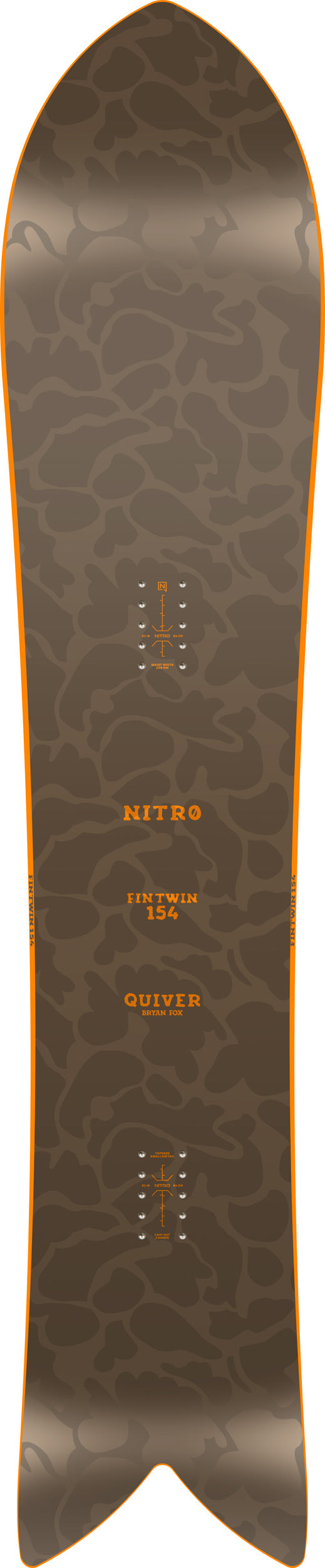 Nitro FINTWIN Snowboard Mens Winter 2026  Freeride All-Mountain Board