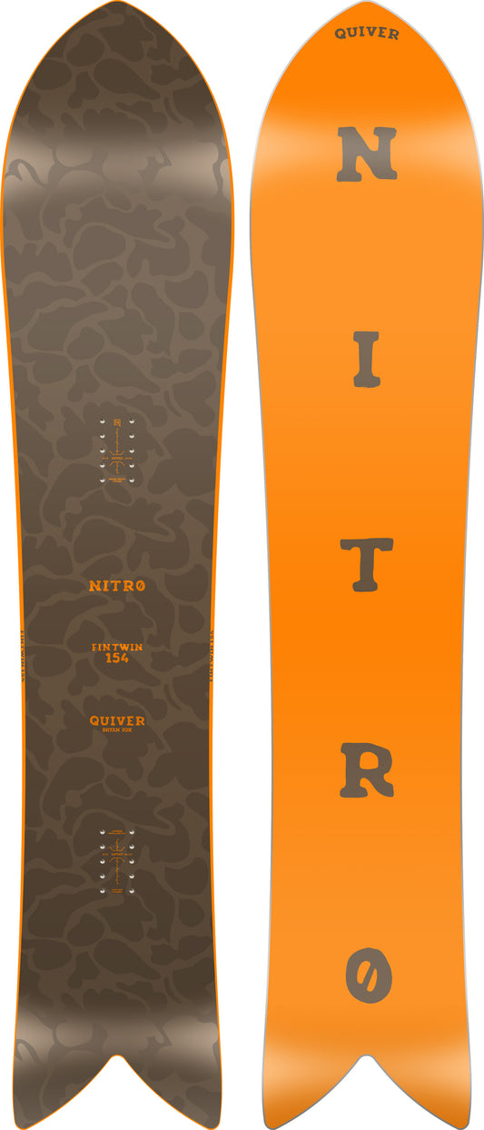 Nitro FINTWIN Snowboard Mens Winter 2026  Freeride All-Mountain Board