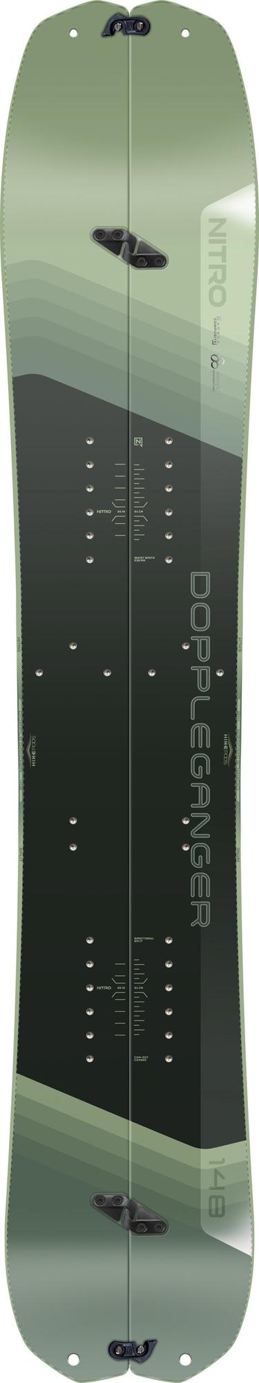 Nitro Doppleganger Splitboard 2026 – 148 cm – Topsheet