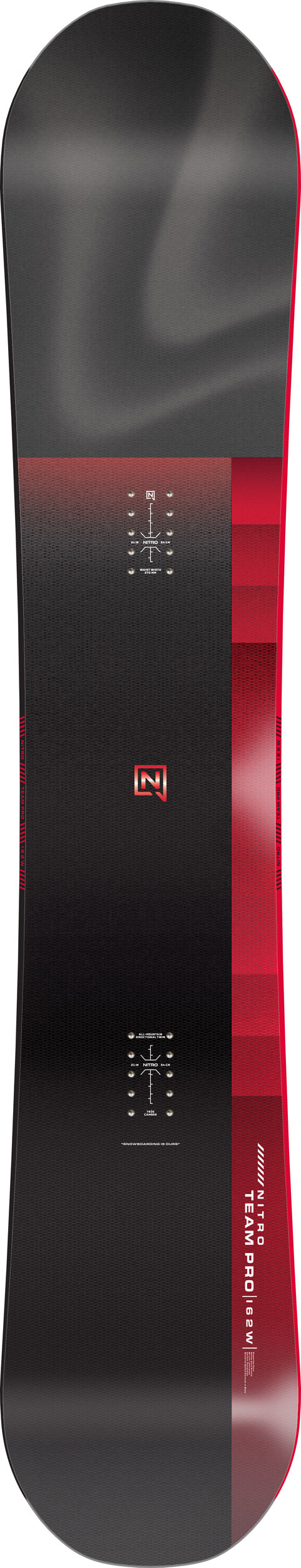 Nitro Team Pro Wide Snowboard 2026 – 162 cm – Topsheet