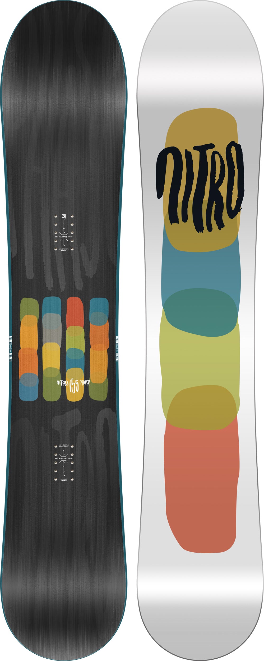 Nitro PHASE Snowboard Winter 2026 Mens  All-Mountain Freestyle Board für Herren