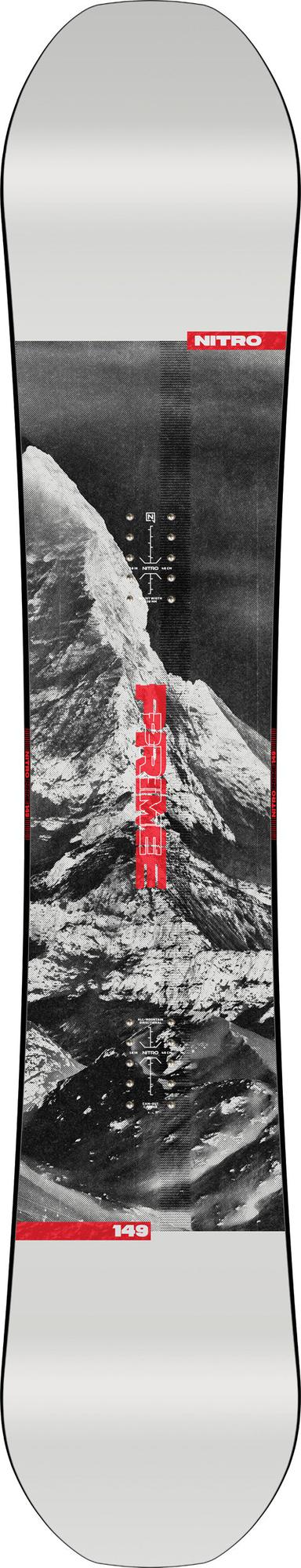 Nitro Prime Raw Snowboard 2026 – 149 cm – Topsheet