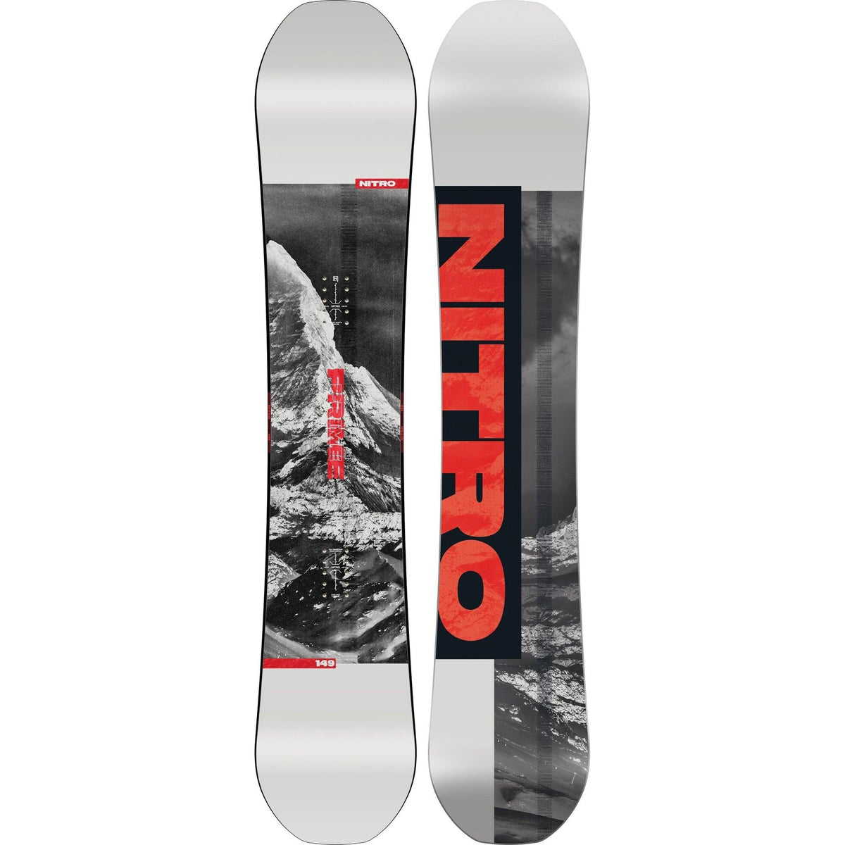 Nitro Prime Raw Snowboard 2026 – 149 cm – Produktansicht