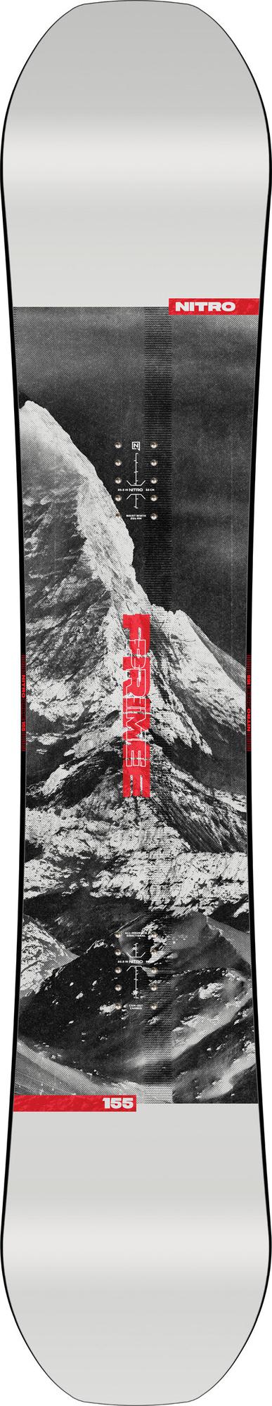 Nitro Prime Raw Snowboard 2026 – 155 cm – Topsheet