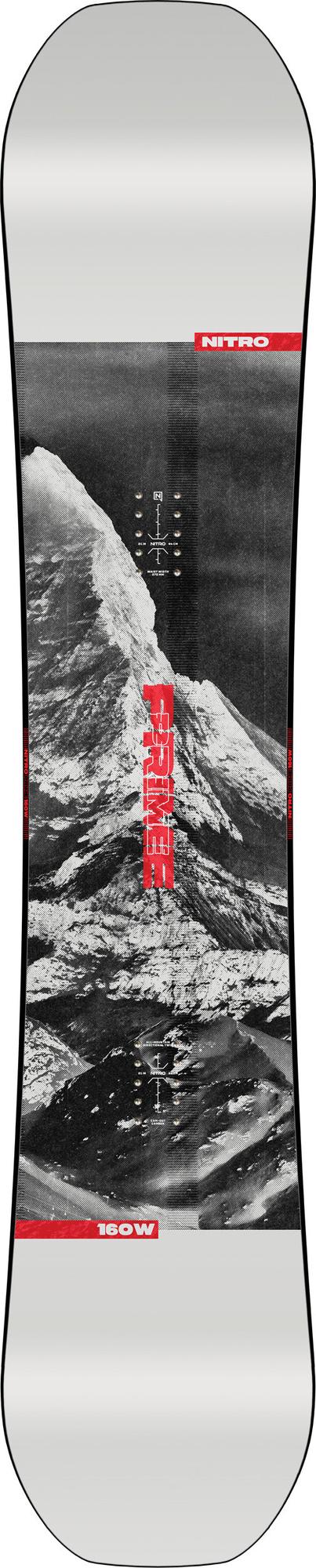 Nitro Prime Raw Snowboard 2026 – 160 cm – Topsheet
