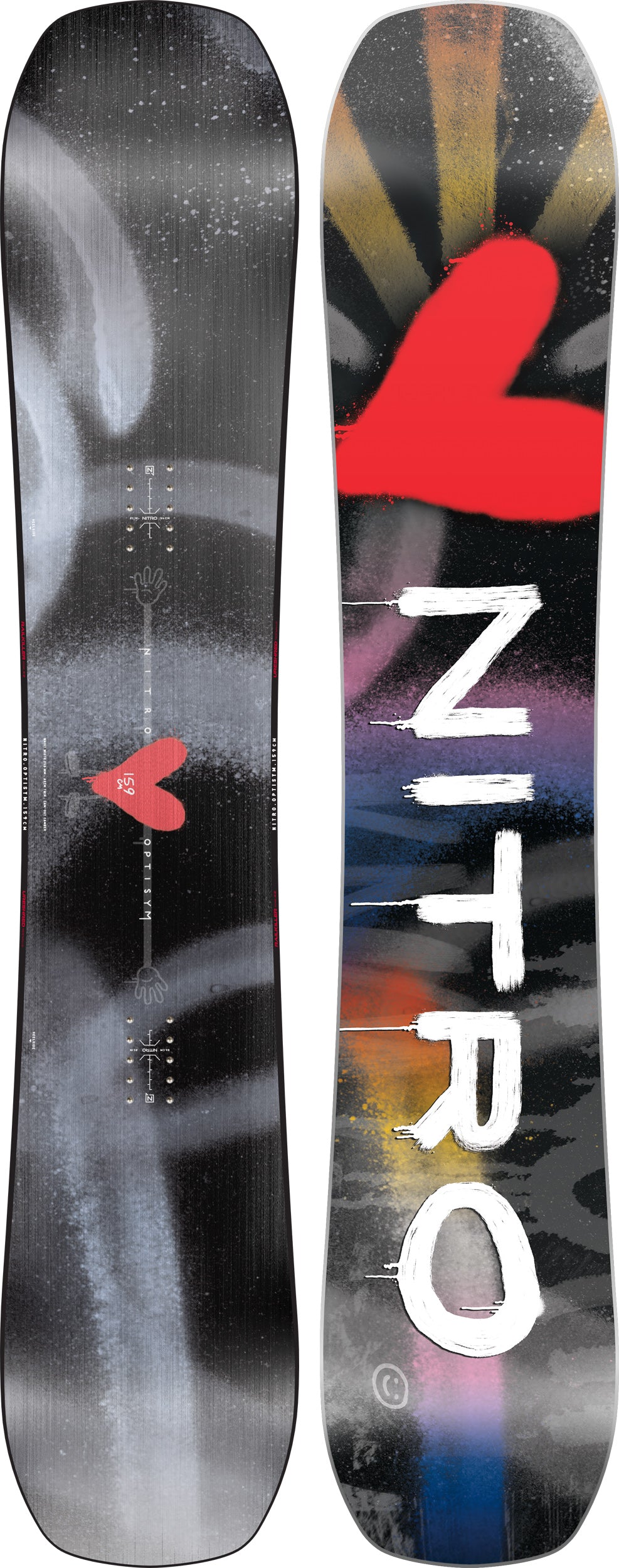 Nitro OPTISYM Snowboard Winter 2026 Mens Freestyle All-Mountain Board