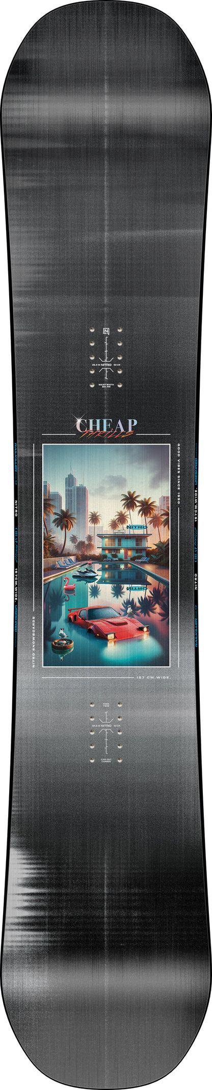 Nitro CHEAP TRILLS WIDE Snowboard Mens Winter 2026 Freestyle Park Board