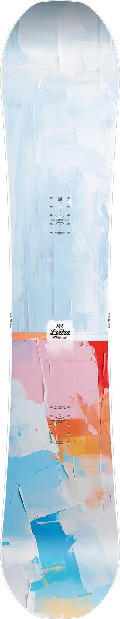 Nitro Lectra Abstract Snowboard 2026 – 142 cm – Topsheet