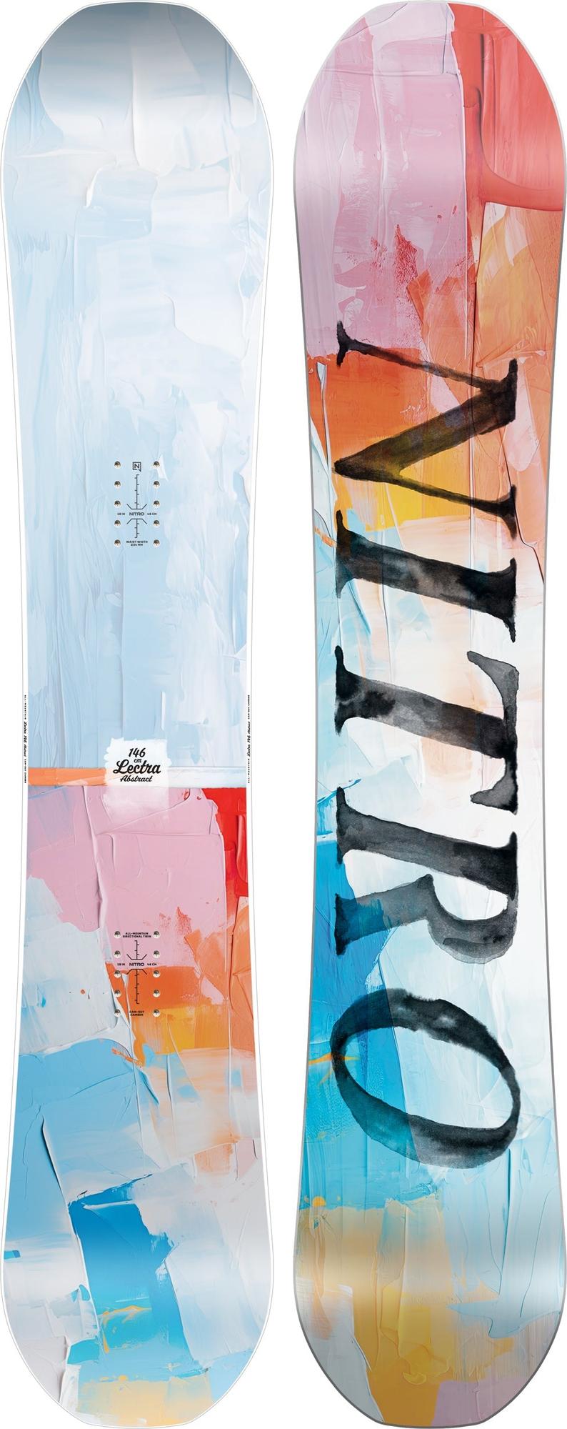 Nitro Lectra Abstract Snowboard 2026 – 146 cm – Produktansicht