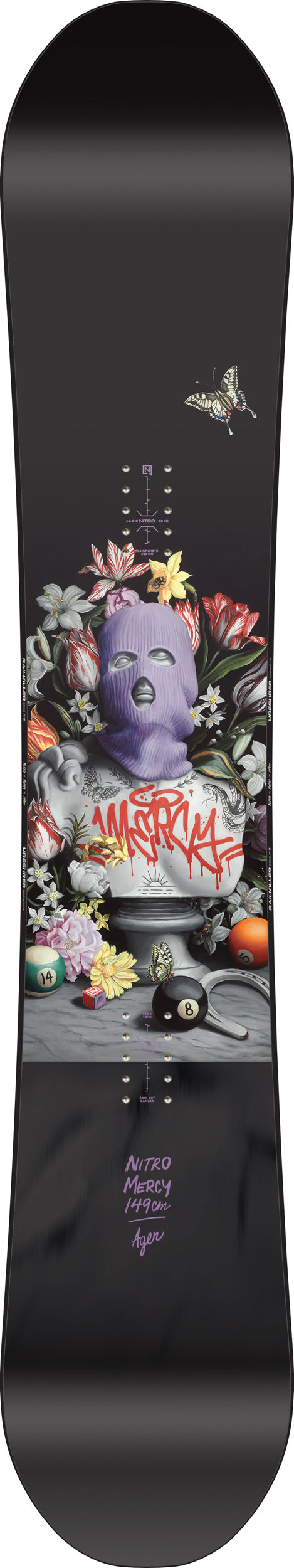 Nitro MERCY Snowboard Damen Freestyle All-Mountain Board 2026