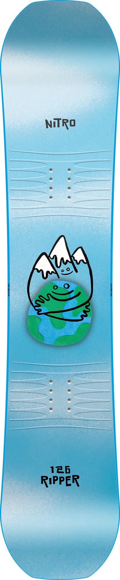 Nitro Ripper Kids Snowboard 2026 – 126 cm – Topsheet