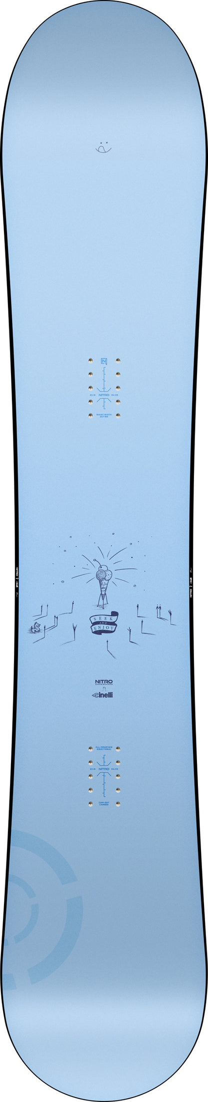 Nitro PHASE X CINELLI Snowboard Winter 2026 Mens All-Mountain Freestyle Nitro Ciao