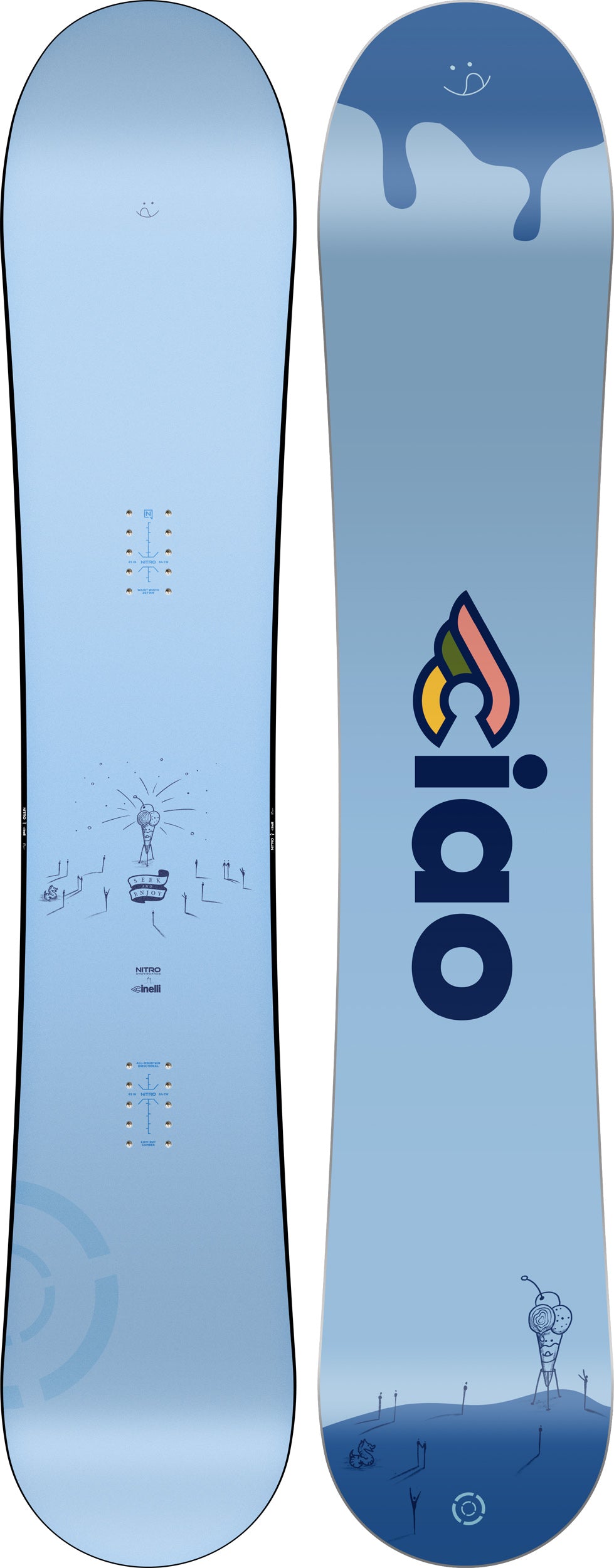Nitro PHASE X CINELLI Snowboard Winter 2026 Mens All-Mountain Freestyle Nitro Ciao