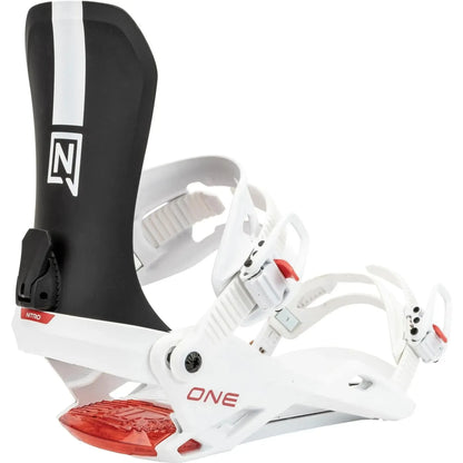 Nitro ONE BDG´25 Snowboard Bindung BLACK/WHITE/RED