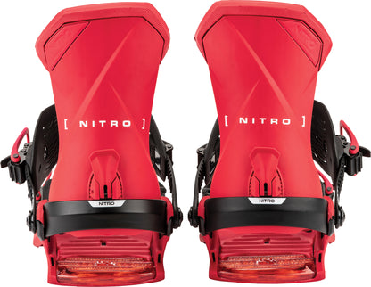 Nitro TEAM Herren Snowboard Bindung VIVID RED Winter 2026