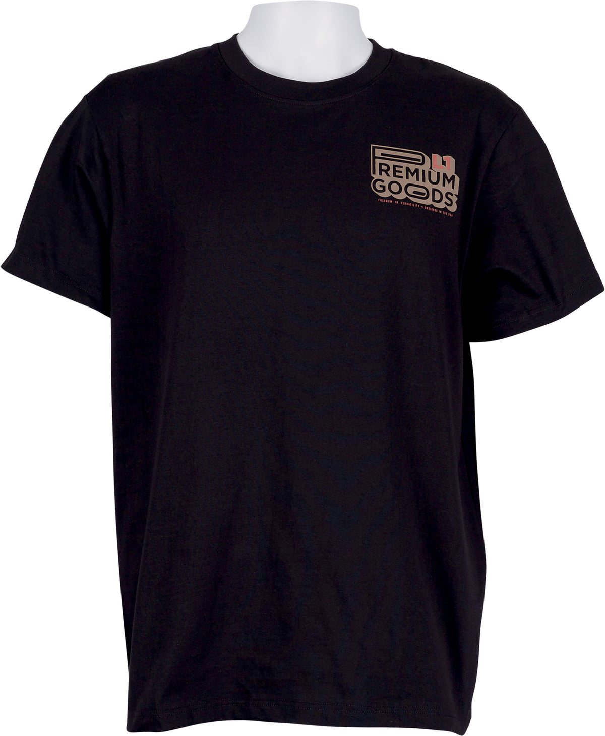 L1 Premium Tee Herren schwarz, Vorderansicht
