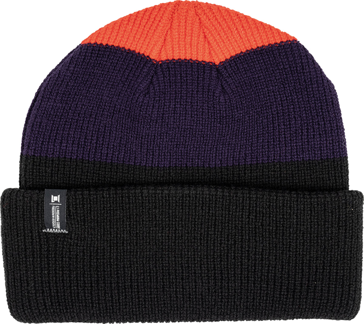 Produktfoto L1 BREACH BLOCKED Beanie – BLACK/FIG/CINDER