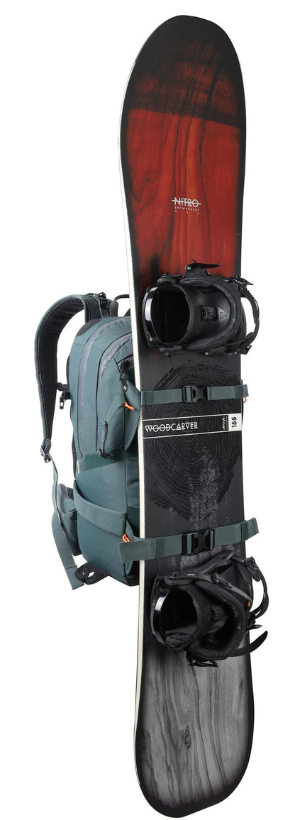 Nitro Slash 25 Pro 25L Snowboard-/Tourenrucksack – Jungle Green – Detailansicht 1