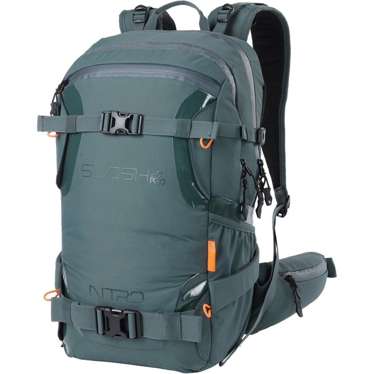 Nitro Slash 25 Pro 25L Snowboard-/Tourenrucksack – Jungle Green – Produktansicht 1