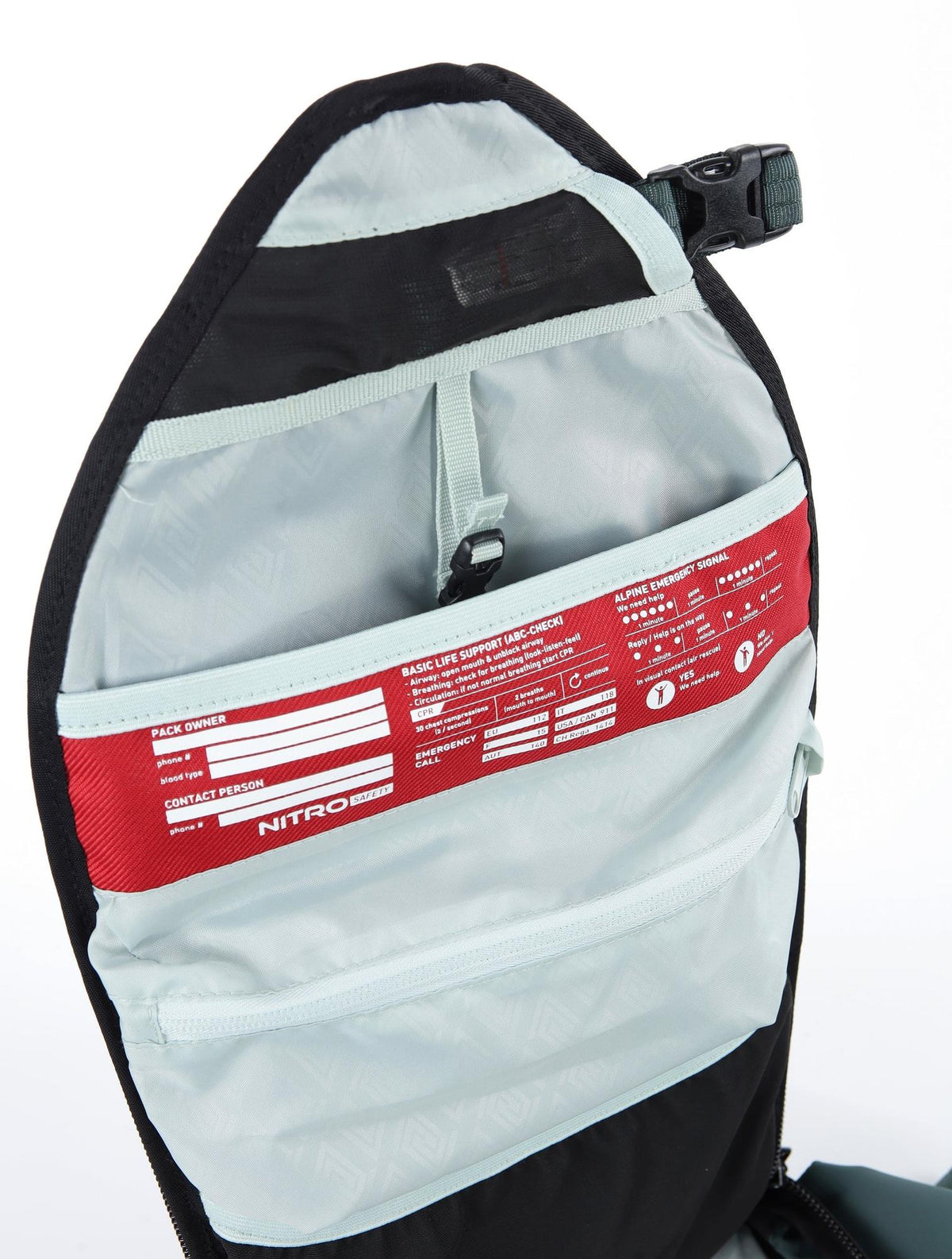 Nitro Splitpack 30 30L Snowboard-/Tourenrucksack – Jungle Green – Detailansicht 9