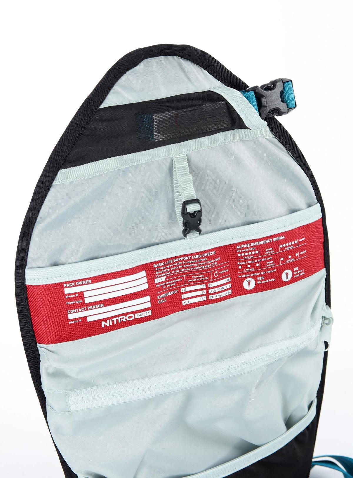 Nitro Splitpack 30 30L Snowboard-/Tourenrucksack – Crystal Teal – Detailansicht 10
