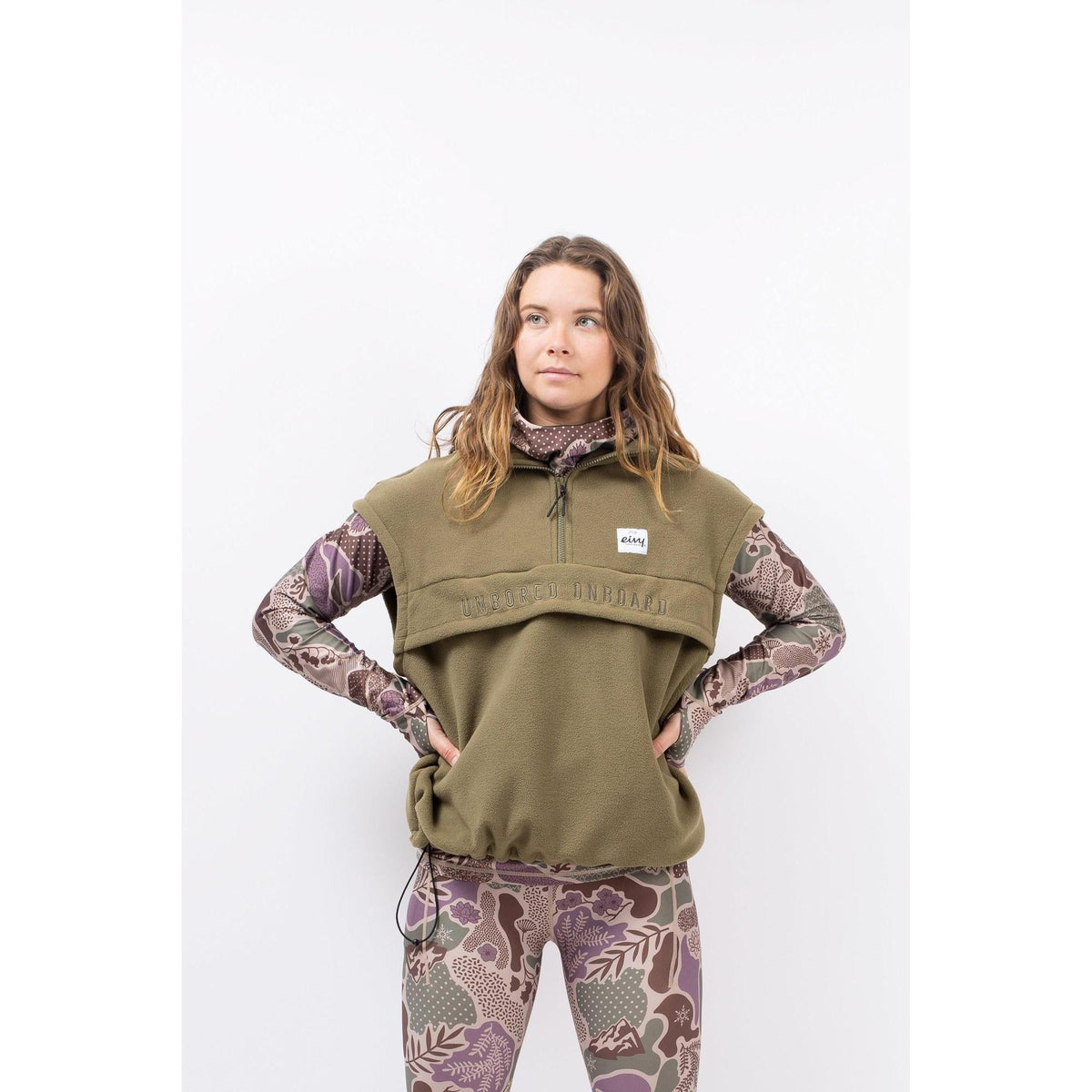 Eivy BALL FLEECE VEST Damen Pullover / Weste Fleecepullover Olive-Nitrobags-Shop