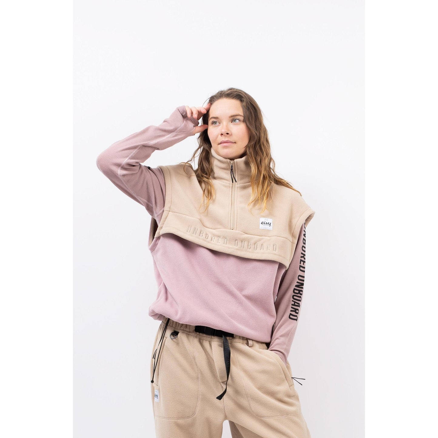 Eivy BALL FLEECE VEST Damen Pullover / Weste Fleecepullover Sand Faded Woodrose