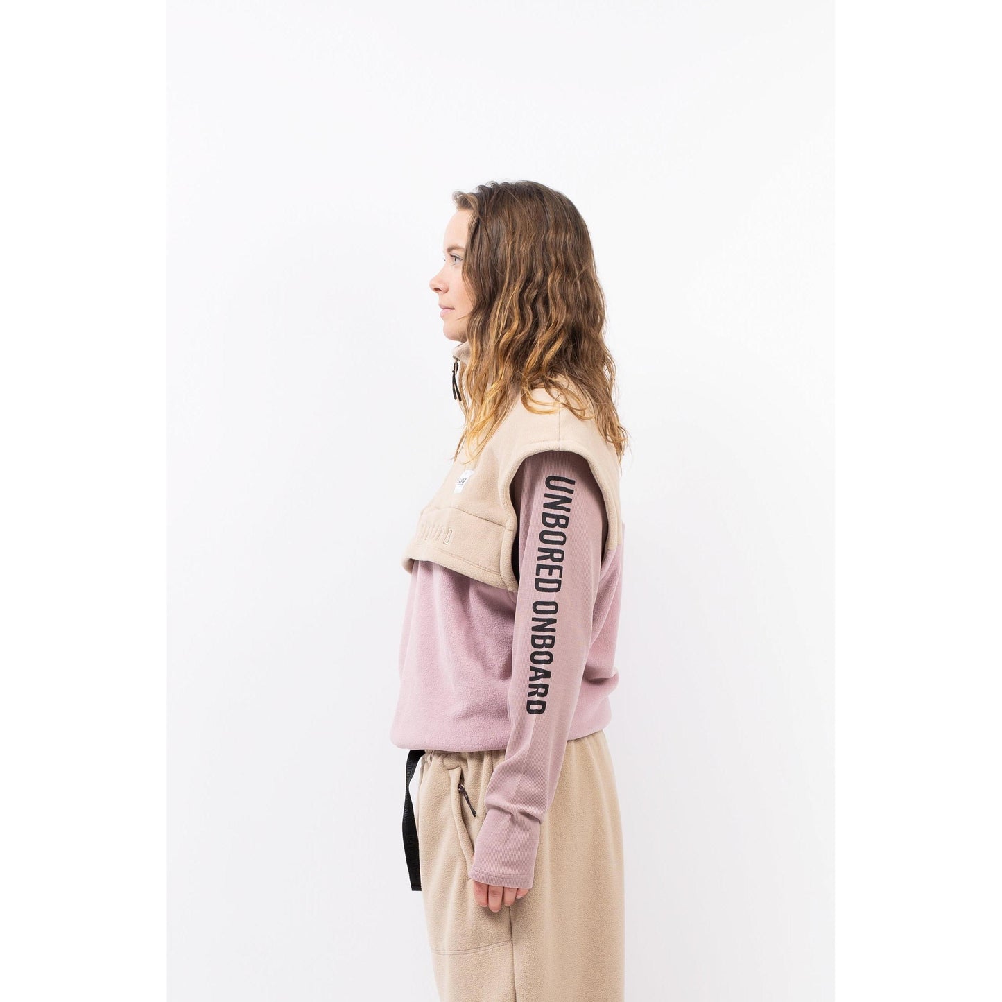 Eivy BALL FLEECE VEST Damen Pullover / Weste Fleecepullover Sand Faded Woodrose