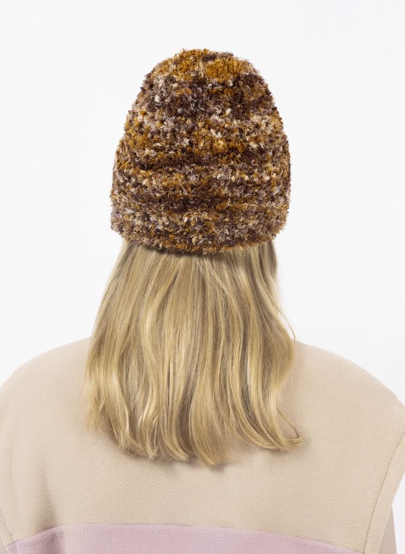 Eivy Boucle Knit Beanie Damen Mütze Brown