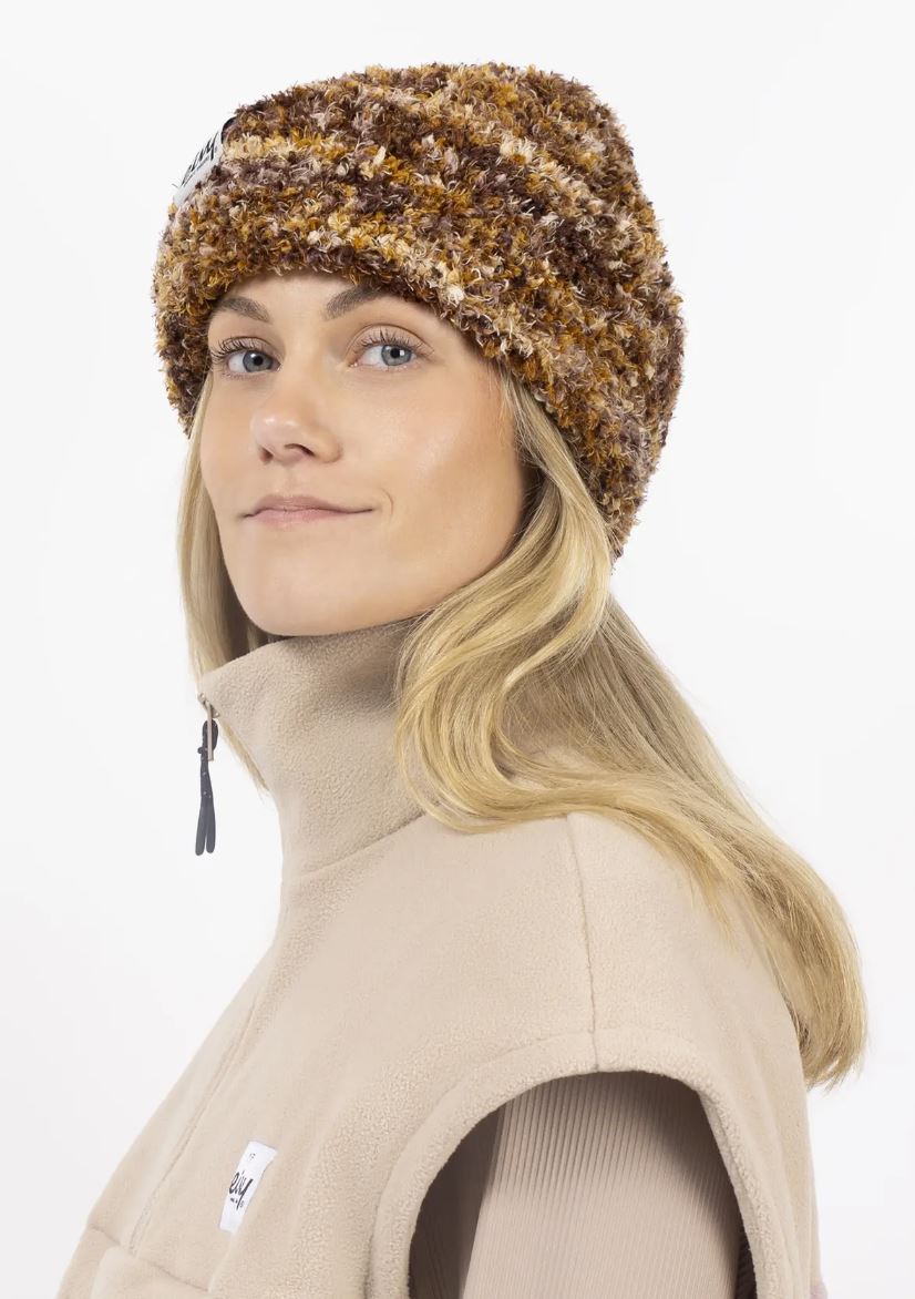 Eivy Boucle Knit Beanie Damen Mütze Brown