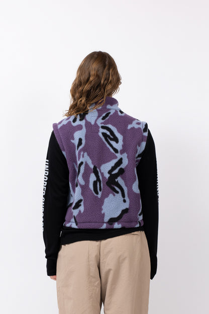 Eivy Boxy Sherpa Vest Purple Stray Damen Fleece-Weste