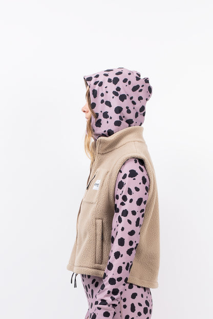 Eivy Boxy Sherpa Vest Damen Fleece-Weste Sand