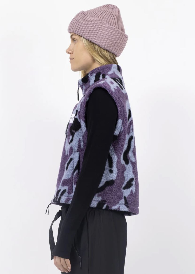 Eivy Boxy Sherpa Vest Purple Stray Damen Fleece-Weste