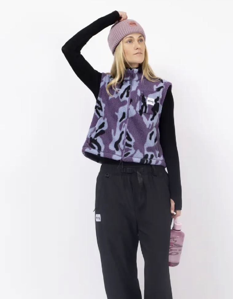 Eivy Boxy Sherpa Vest Purple Stray Damen Fleece-Weste