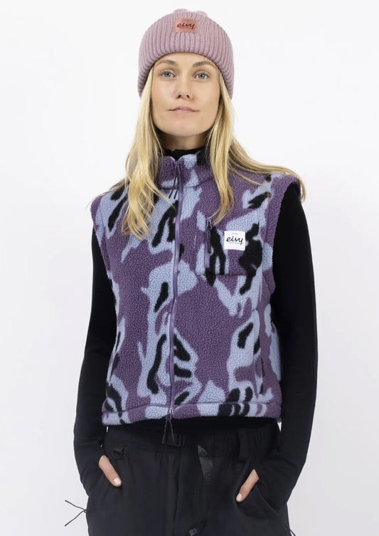 Eivy Boxy Sherpa Vest Purple Stray Damen Fleece-Weste