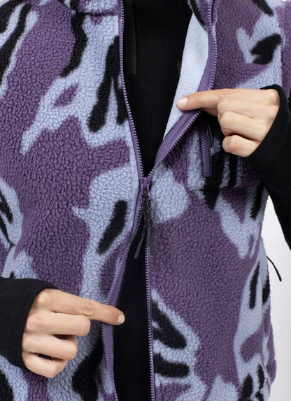 Eivy Boxy Sherpa Vest Purple Stray Damen Fleece-Weste