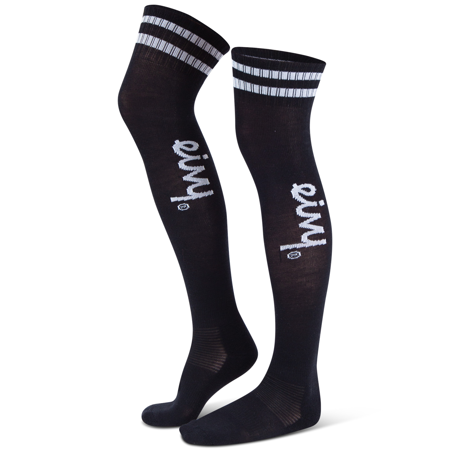 Eivy Cheerleader Over Knee Wool Soc Black hohen Damen Wollstrümpfe