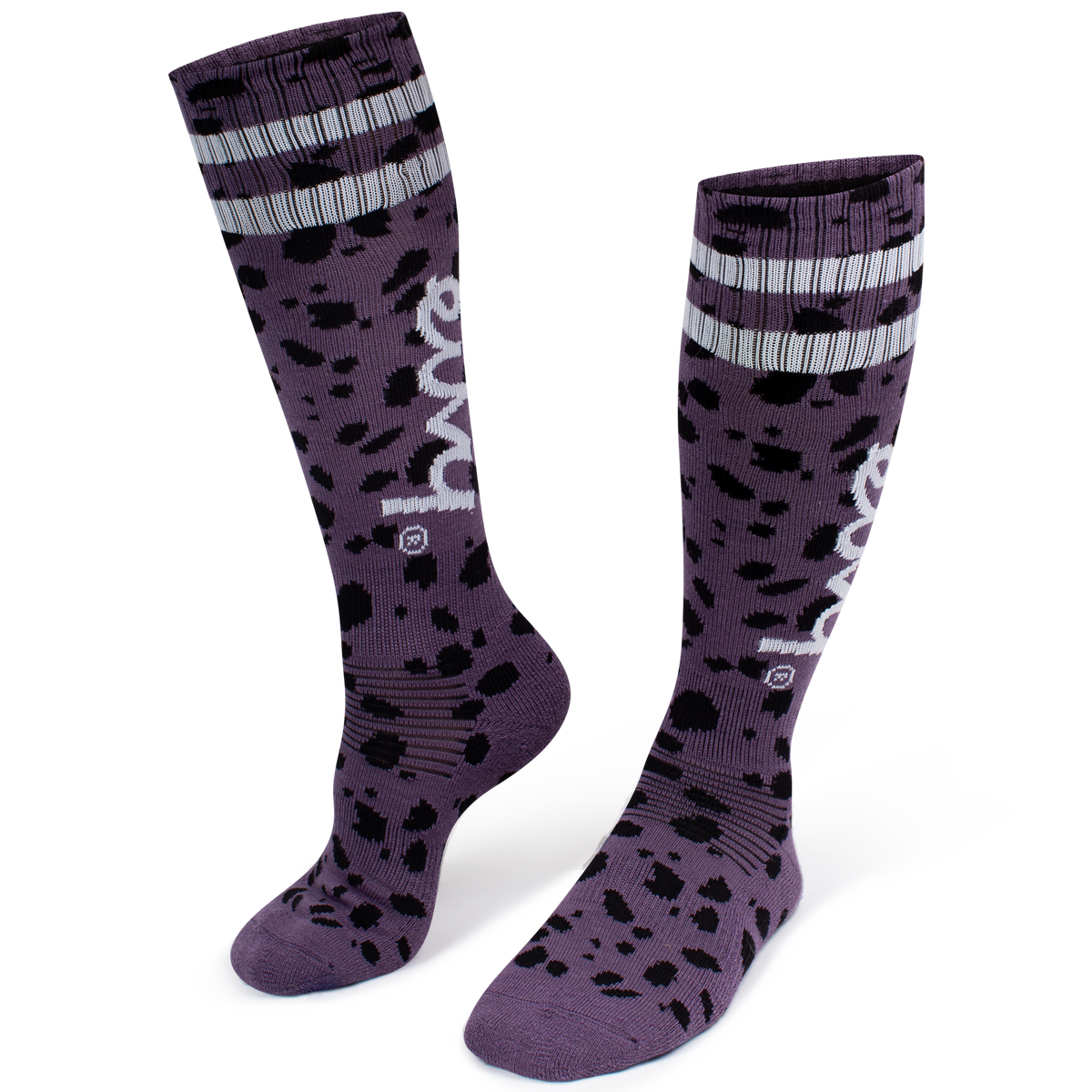 Eivy Damen Cheerleader Wool Socks – Purple Cheetah