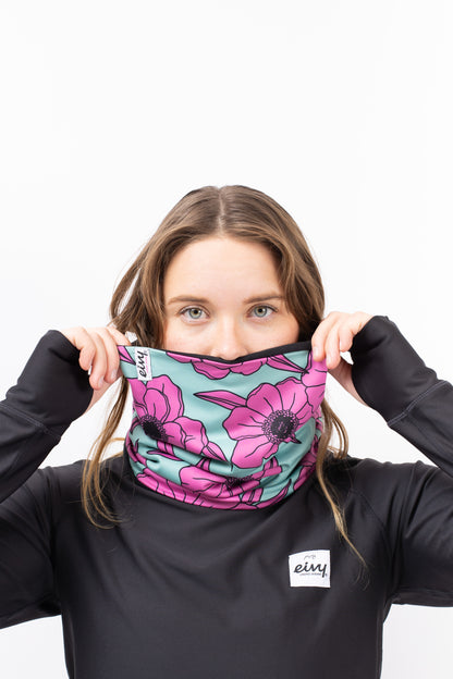 Eivy Colder Neckwarmer Turquoise Flower Damen Halswärmer Nackenschützer