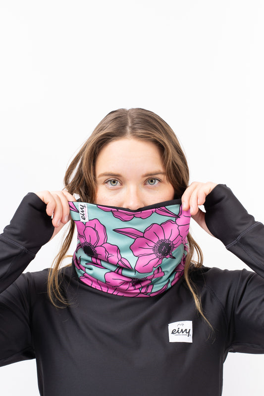 Eivy Colder Neckwarmer Turquoise Flower Damen Halswärmer Nackenschützer