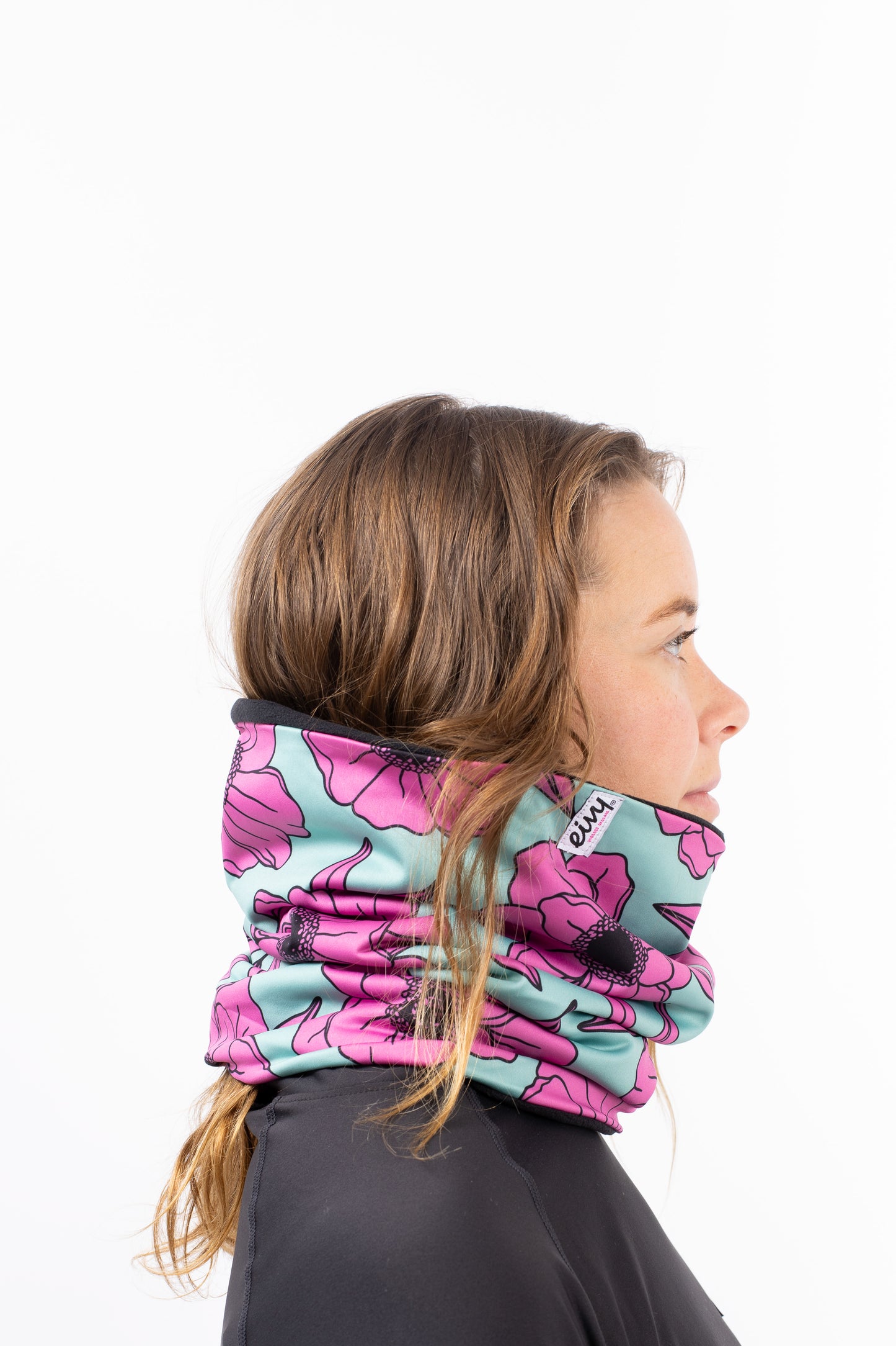 Eivy Colder Neckwarmer Turquoise Flower Damen Halswärmer Nackenschützer