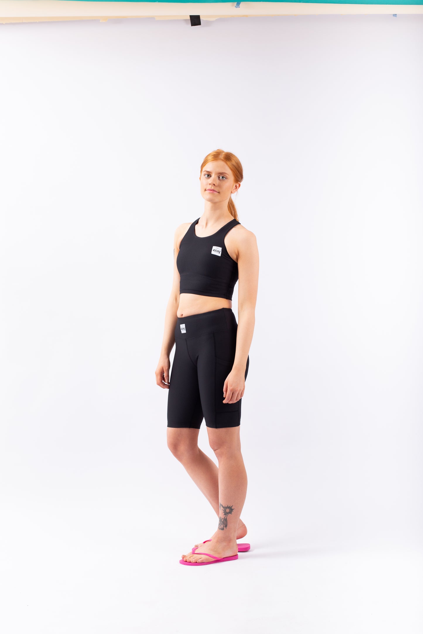 Eivy Cover Up Rib Top Black Damen Oberteil Schwarz