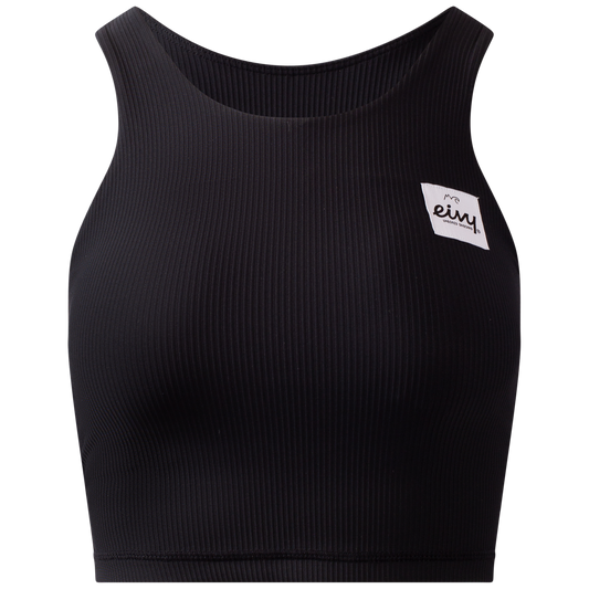 Eivy Cover Up Rib Top Black Damen Oberteil Schwarz