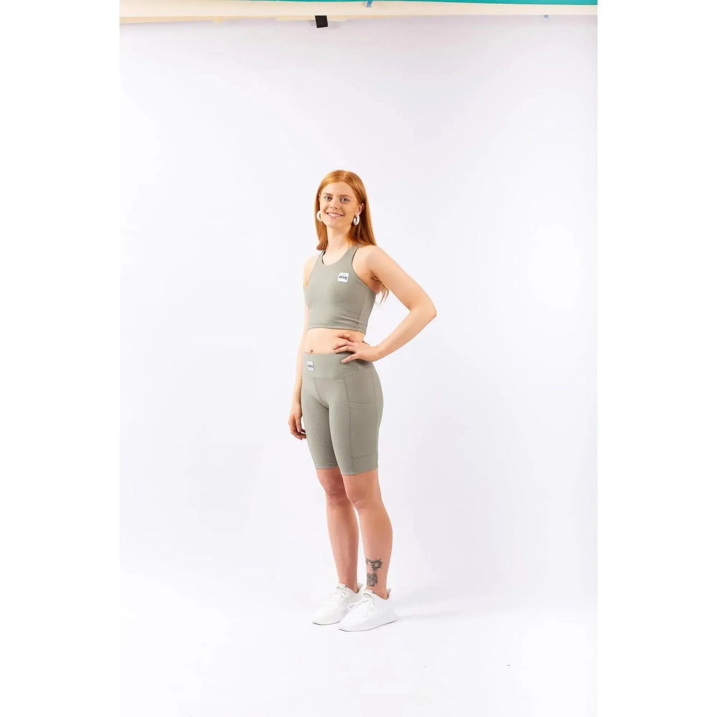 Eivy Cover Up Rib Top Faded Oak