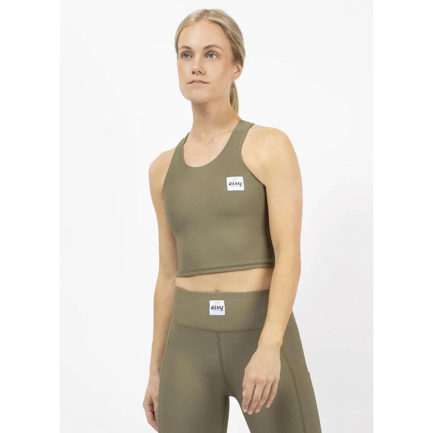 Eivy Cover Up Rib Top Faded Olive Damen Funktionsshirt Baselayer
