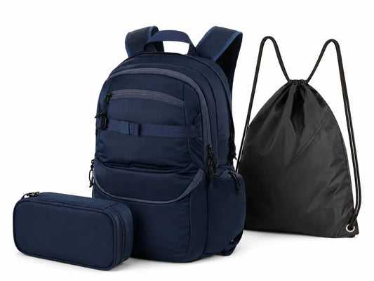 Nitro Schulrucksack Set Future Hero Night Sky – 3-teilig inkl. Pencil Case XL & Sportsack